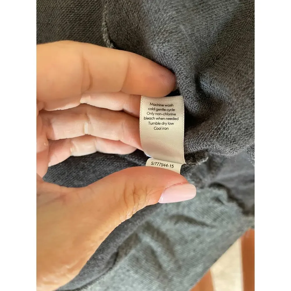 Athleta Oversized Open Front Cardigan Black Gray Size XXS